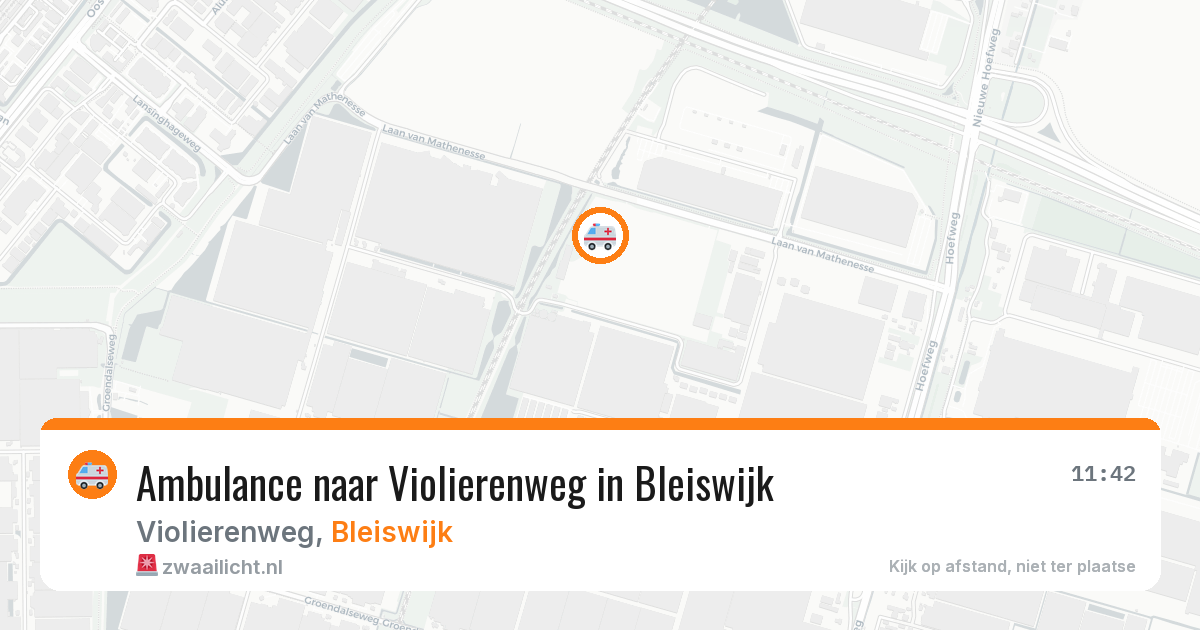 Ambulance naar Violierenweg in Bleiswijk — 11 aug 2026