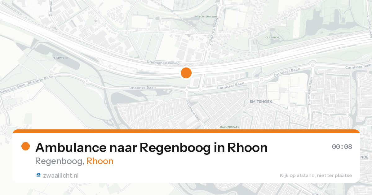 Ambulance naar Regenboog in Rhoon — 7 feb 2026
