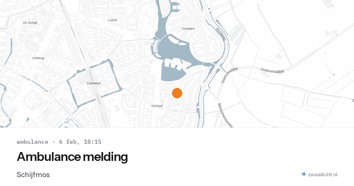 Ambulance melding — 6 feb 2026