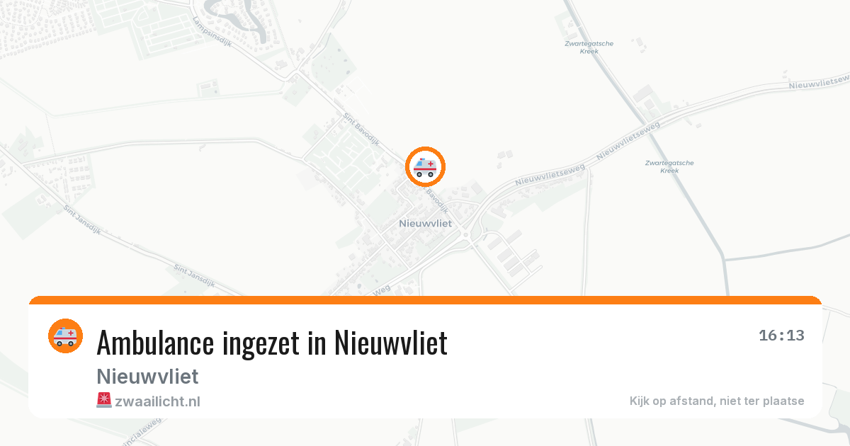 Ambulance ingezet in Nieuwvliet — 2 jun 2026