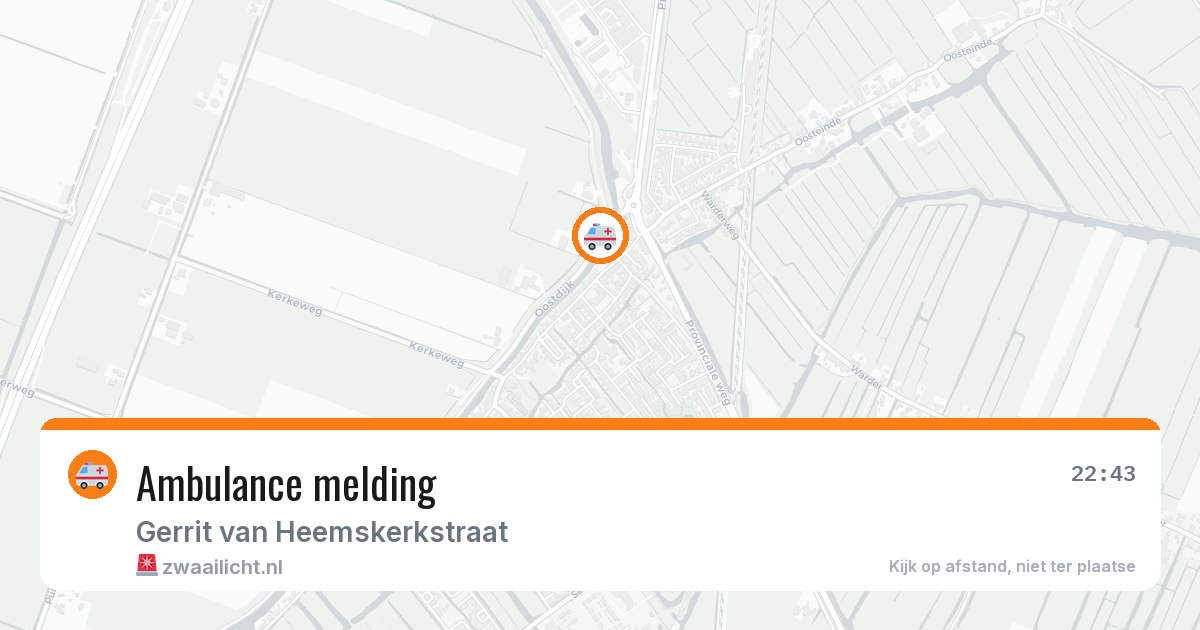 Ambulance melding — 4 mei 2026