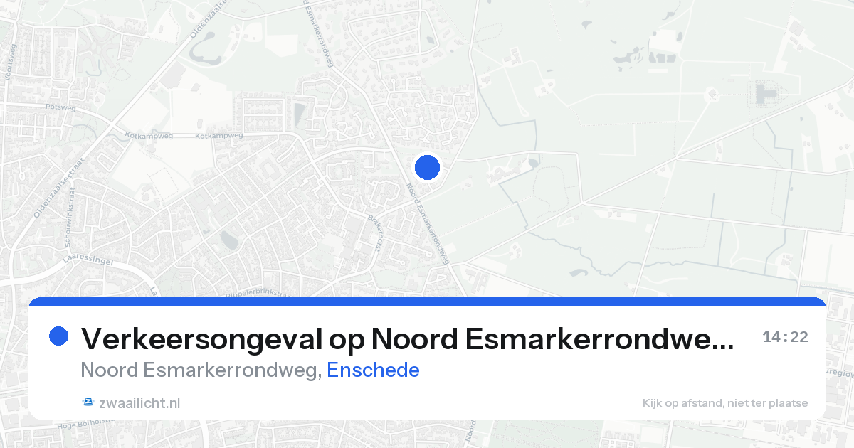 Verkeersongeval op Noord Esmarkerrondweg in Enschede — 19 aug 2026