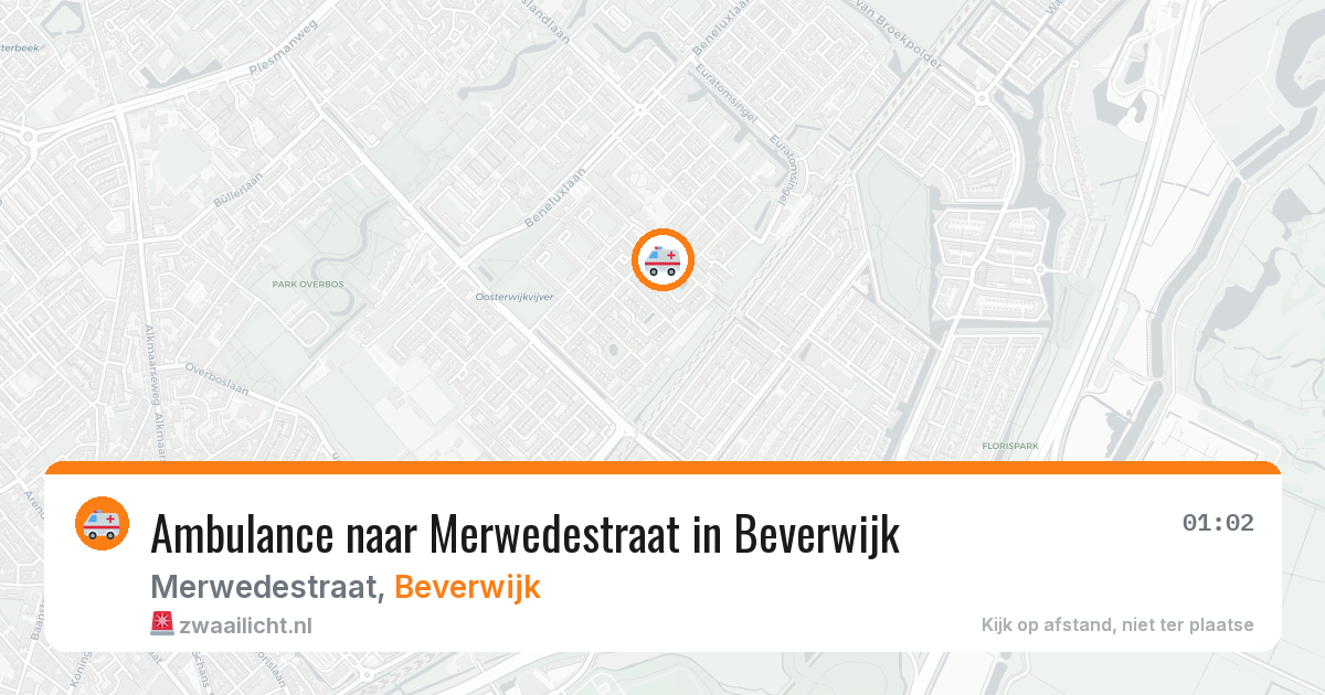 Ambulance naar Merwedestraat in Beverwijk — 7 jul 2026