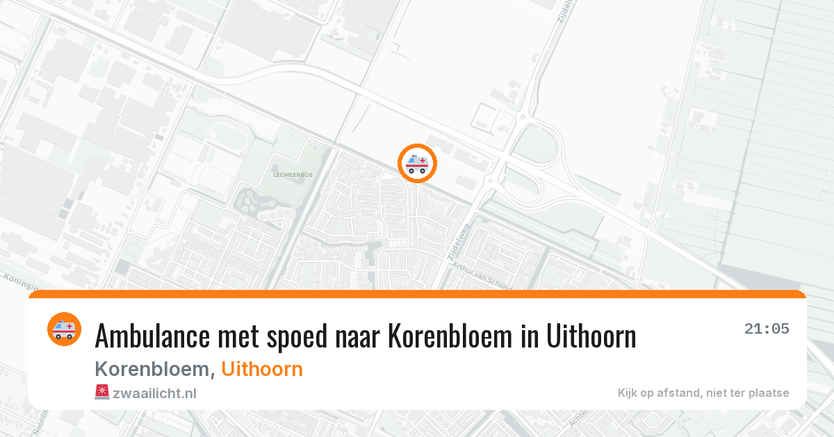 Ambulance met spoed naar Korenbloem in Uithoorn — 27 jun 2026