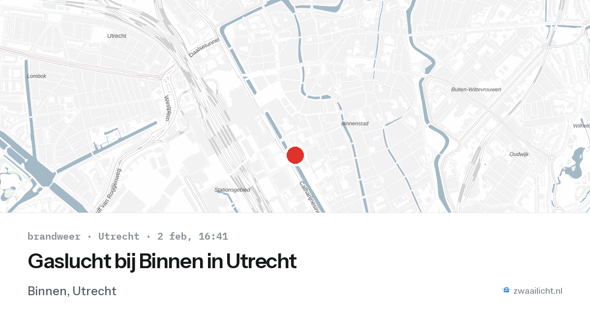 Gaslucht bij Binnen in Utrecht — 2 feb 2026
