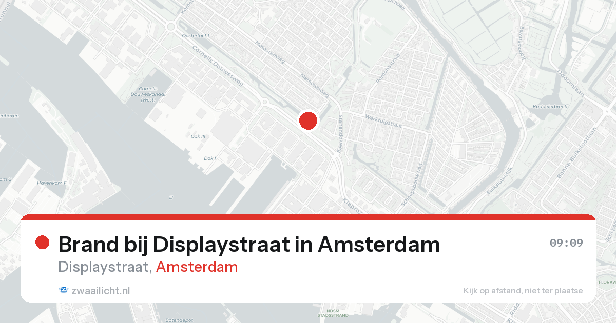 Brand bij Displaystraat in Amsterdam — 24 mei 2026