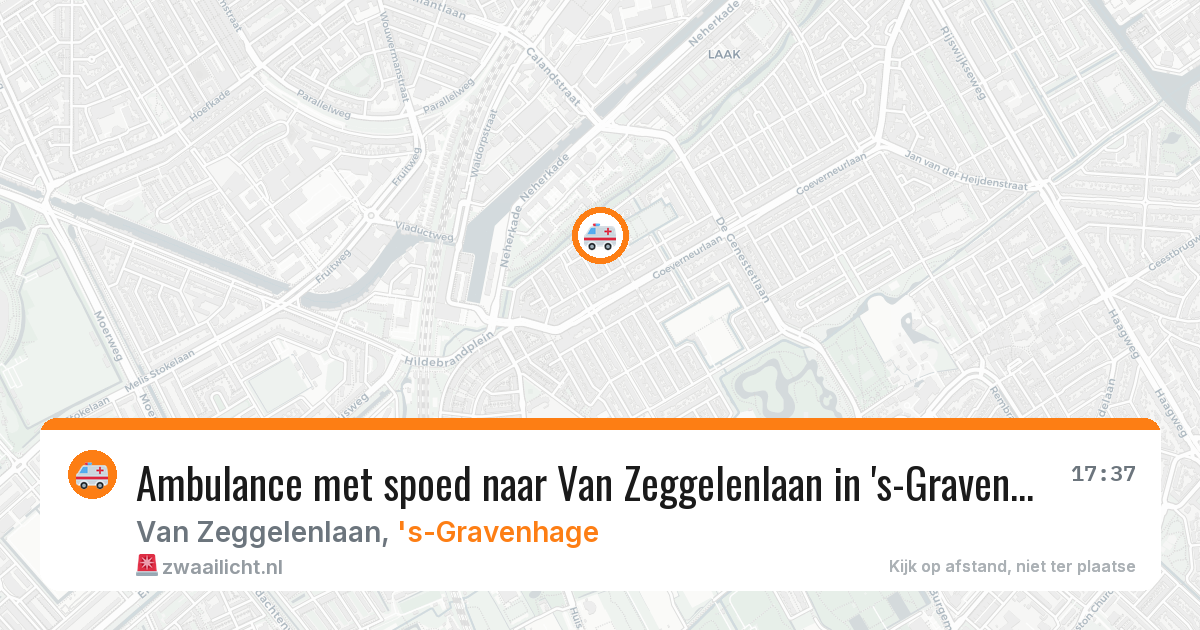 Ambulance met spoed naar Van Zeggelenlaan in 's-Gravenhage — 8 feb 2026