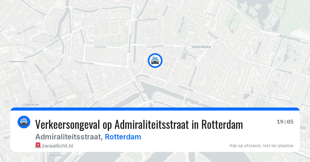 Verkeersongeval op Admiraliteitsstraat in Rotterdam — 2 jul 2026