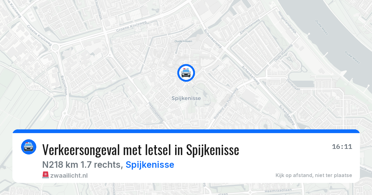 Verkeersongeval met letsel in Spijkenisse — 29 jan 2026