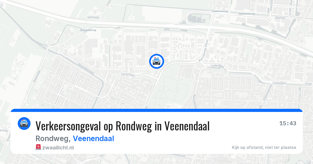 Verkeersongeval op Rondweg in Veenendaal — 20 jan 2026