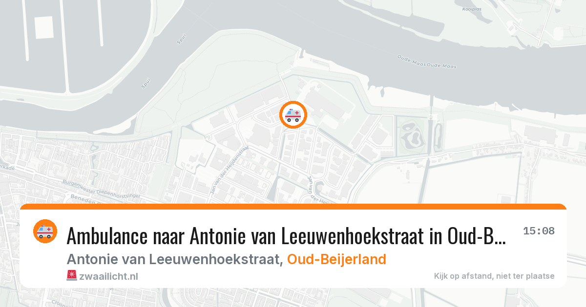 Ambulance naar Antonie van Leeuwenhoekstraat in Oud-Beijerland — 2 jun 2026