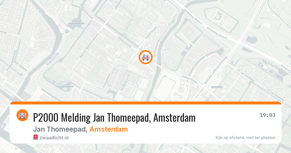 P2000 Melding Jan Thomeepad, Amsterdam — 30 jun 2026