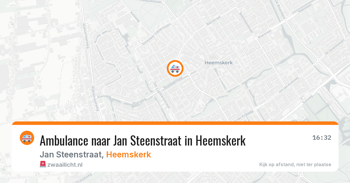 Ambulance naar Jan Steenstraat in Heemskerk — 30 mei 2026