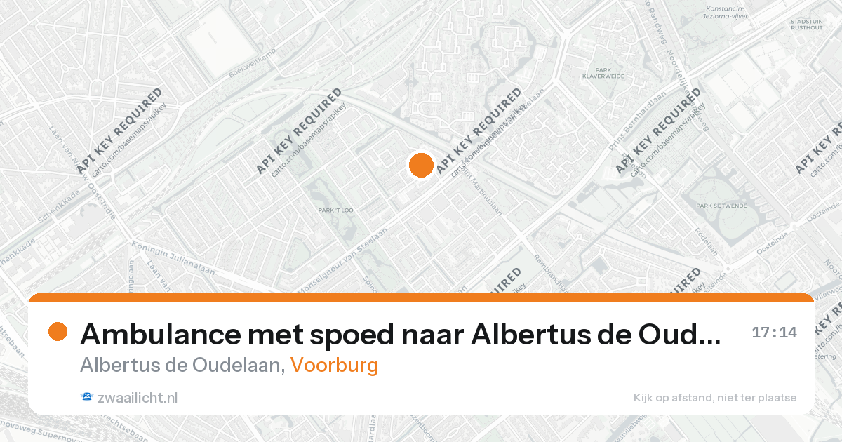 Ambulance met spoed naar Albertus de Oudelaan in Voorburg — 26 aug 2026