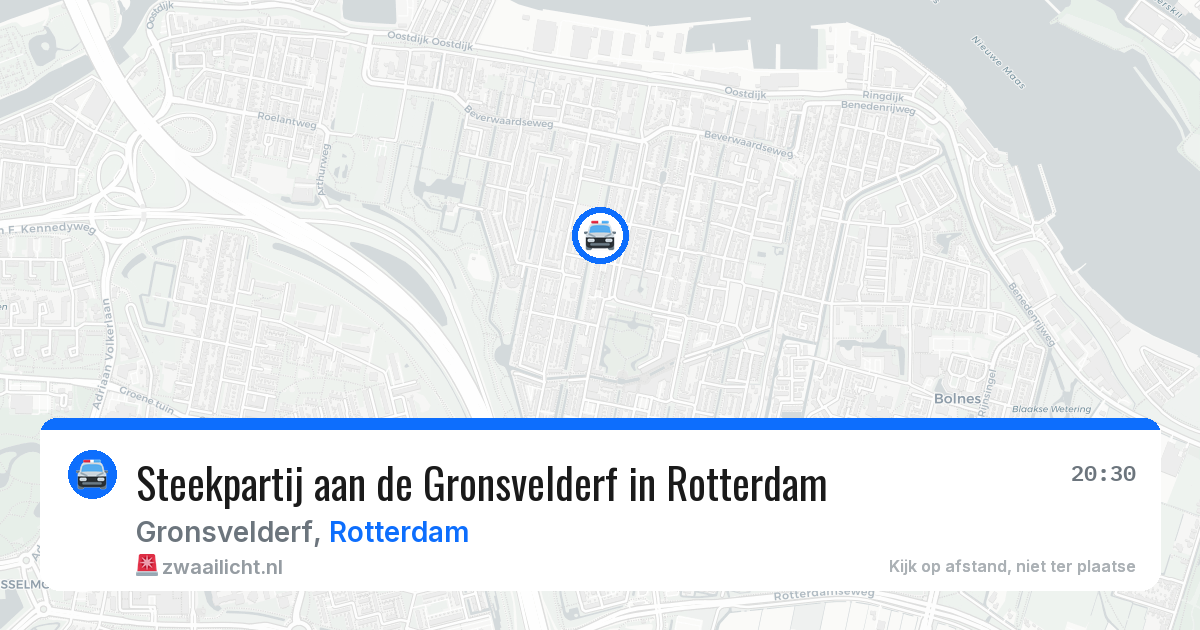Steekpartij aan de Gronsvelderf in Rotterdam — 9 apr 2026