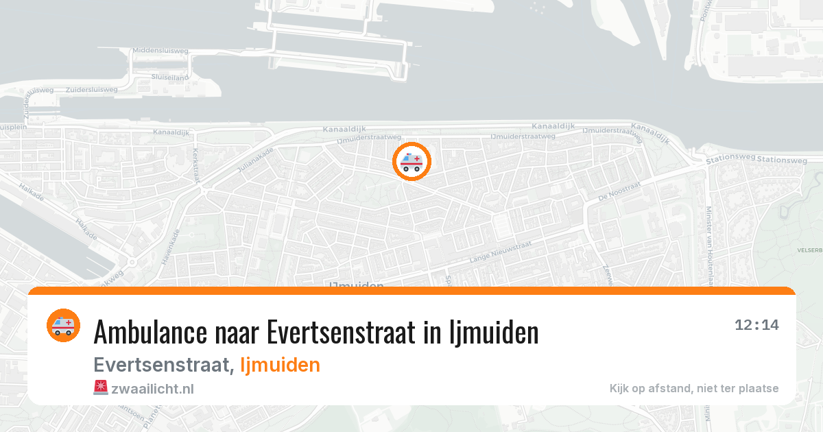 Ambulance naar Evertsenstraat in Ijmuiden — 17 jun 2026