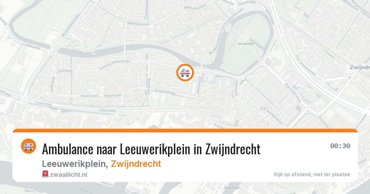 Ambulance naar Leeuwerikplein in Zwijndrecht — 25 apr 2026