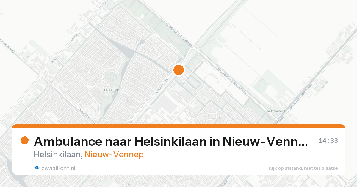 Ambulance naar Helsinkilaan in Nieuw-Vennep — 18 aug 2026