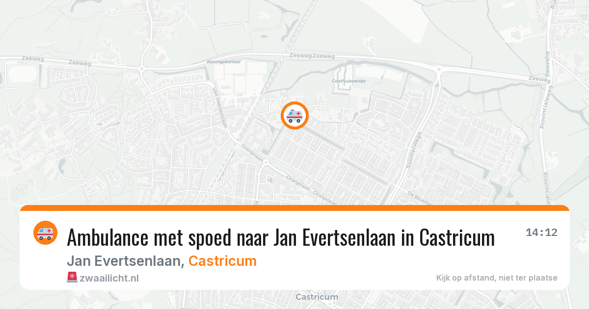 Ambulance met spoed naar Jan Evertsenlaan in Castricum — 26 mei 2026