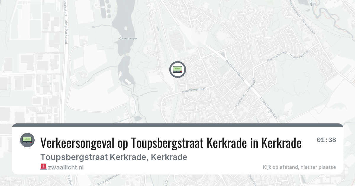 Verkeersongeval op Toupsbergstraat Kerkrade in Kerkrade — 5 jun 2026