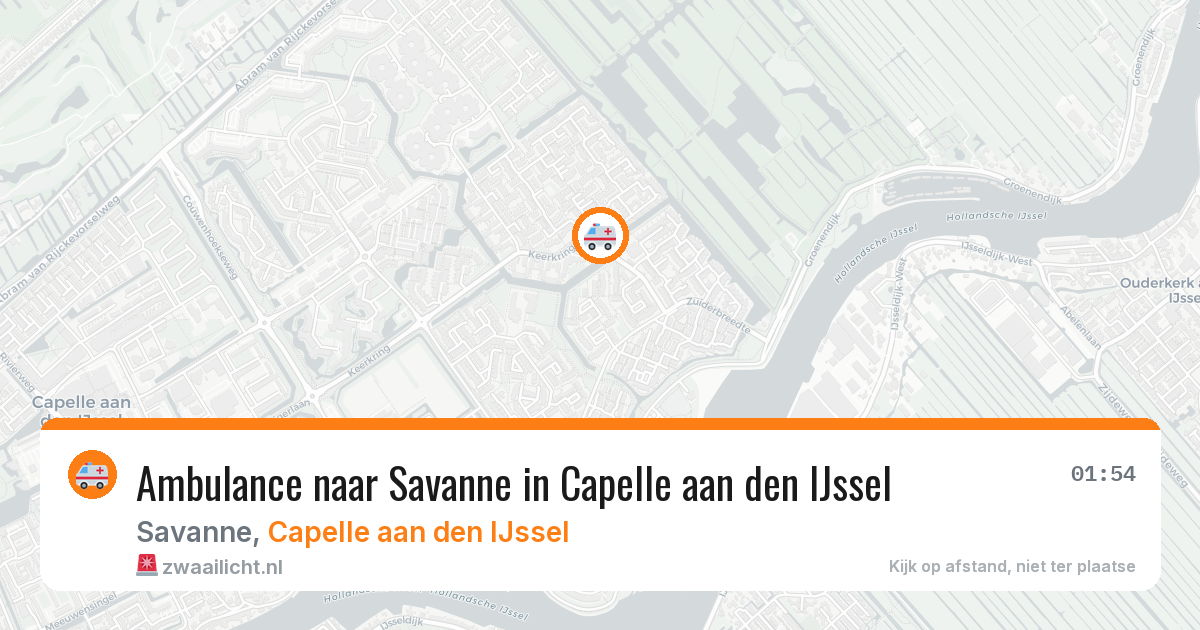 Ambulance naar Savanne in Capelle aan den IJssel — 5 jun 2026