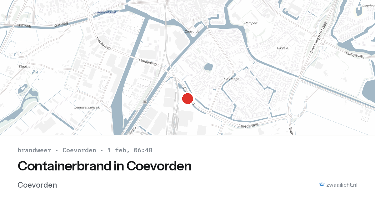 Containerbrand in Coevorden — 1 feb 2026