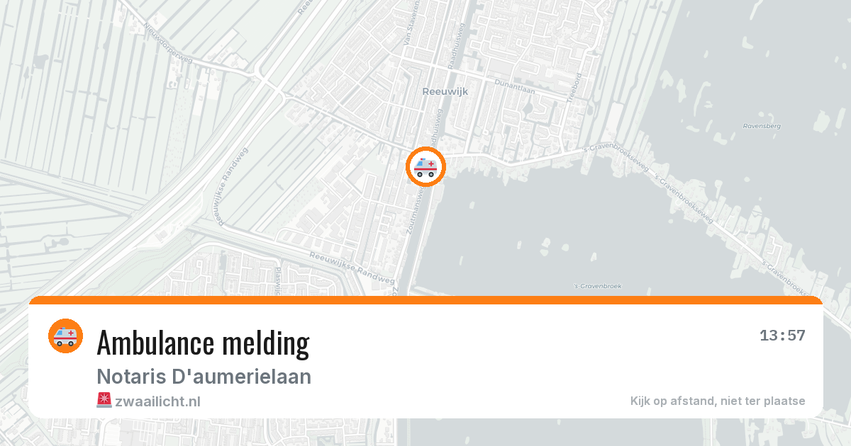 Ambulance melding — 18 mei 2026