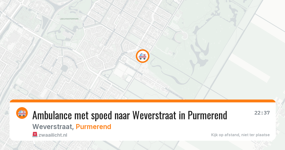 Ambulance met spoed naar Weverstraat in Purmerend — 27 jan 2026