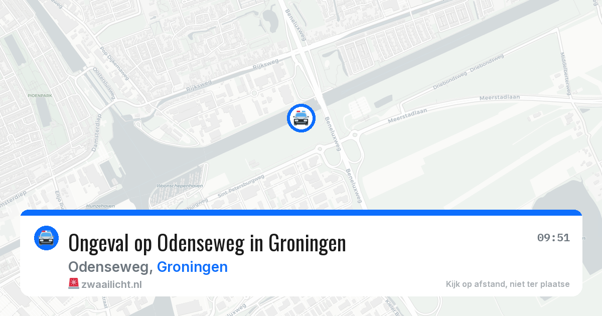 Ongeval op Odenseweg in Groningen — 24 jul 2026