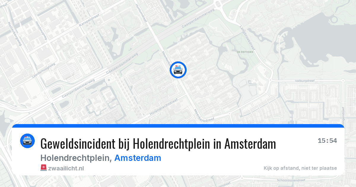 Geweldsincident bij Holendrechtplein in Amsterdam — 19 mei 2026