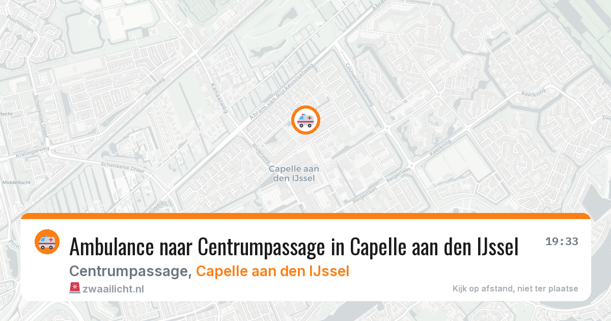 Ambulance naar Centrumpassage in Capelle aan den IJssel — 6 apr 2026