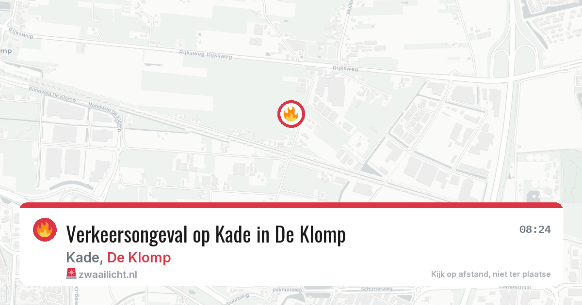Verkeersongeval op Kade in De Klomp — 11 jun 2026