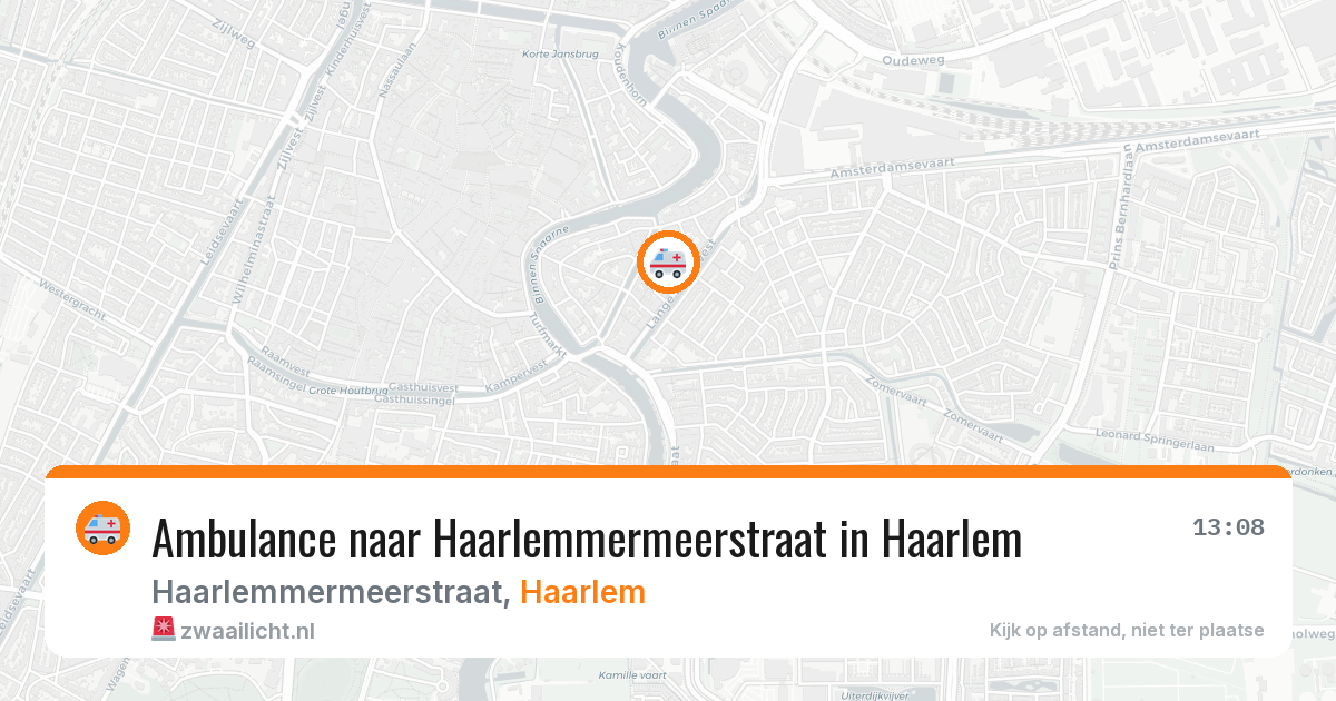 Ambulance naar Haarlemmermeerstraat in Haarlem — 4 aug 2026