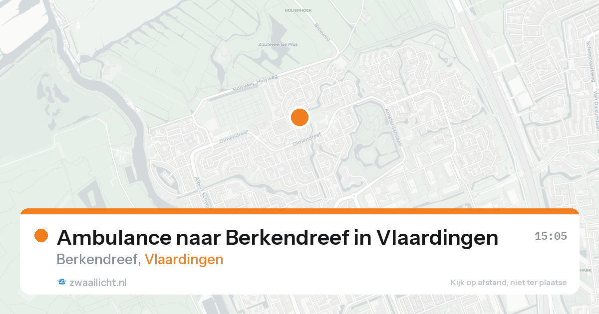 Ambulance naar Berkendreef in Vlaardingen — 30 jun 2026