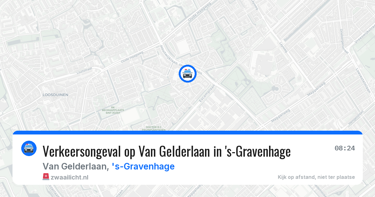 Verkeersongeval op Van Gelderlaan in 's-Gravenhage — 7 mei 2026