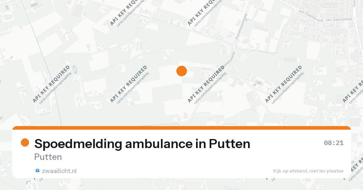Spoedmelding ambulance in Putten — 26 aug 2026