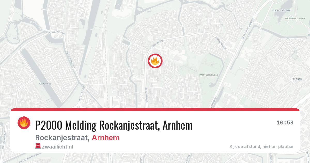 P2000 Melding Rockanjestraat, Arnhem — 30 jan 2026