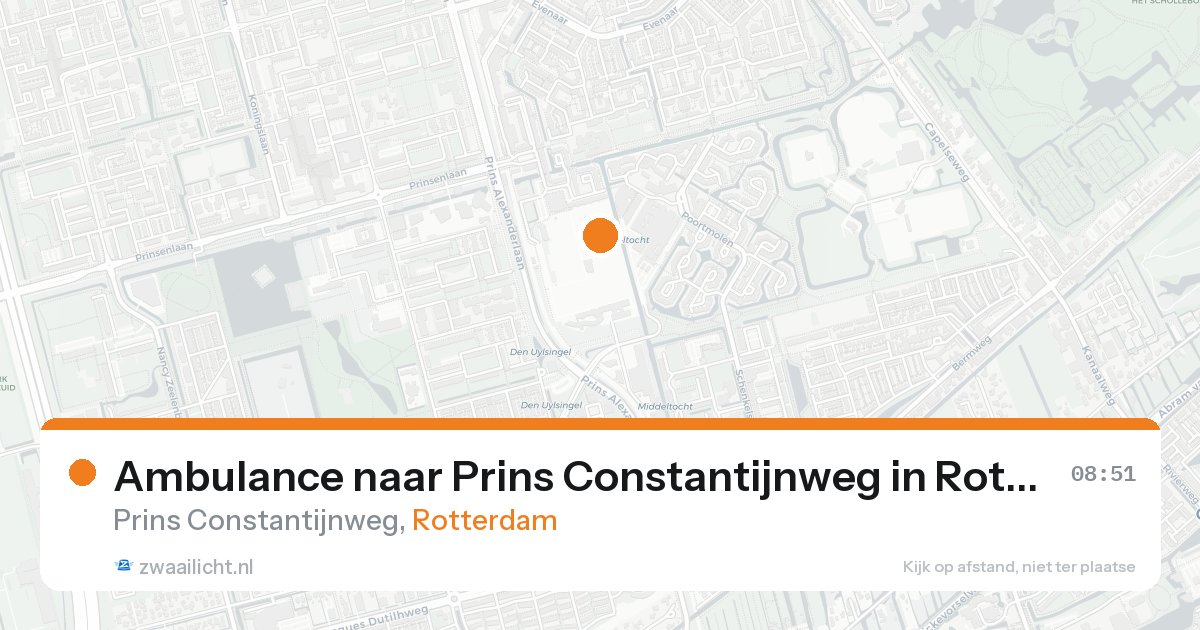 Ambulance naar Prins Constantijnweg in Rotterdam — 6 jul 2026