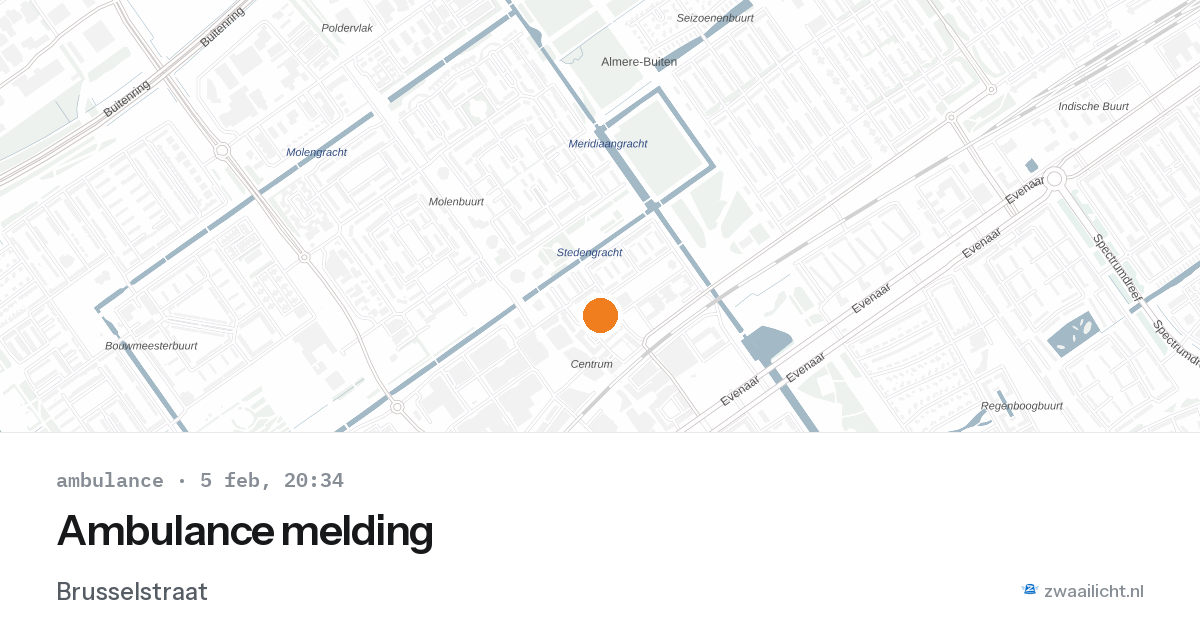 Ambulance melding — 5 feb 2026