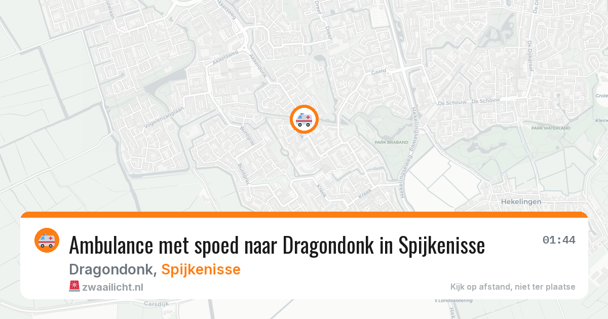 Ambulance met spoed naar Dragondonk in Spijkenisse — 24 jun 2026