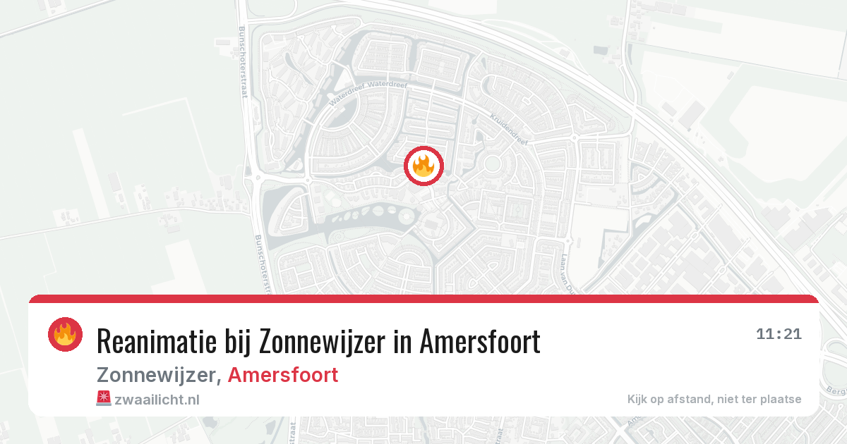 Reanimatie bij Zonnewijzer in Amersfoort — 7 aug 2026
