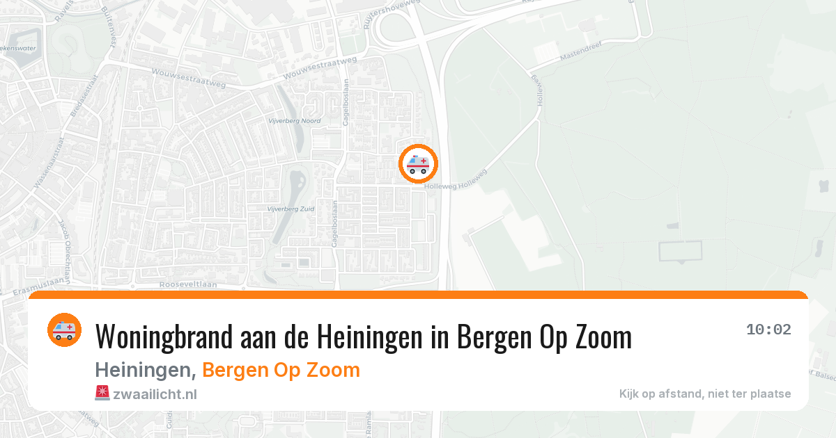 Woningbrand aan de Heiningen in Bergen Op Zoom — 2 mrt 2026
