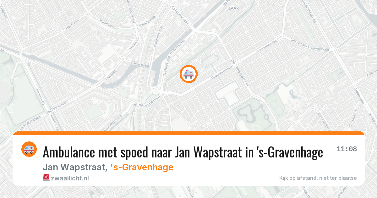 Ambulance met spoed naar Jan Wapstraat in 's-Gravenhage — 21 apr 2026