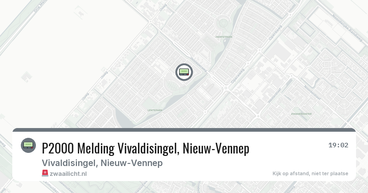 P2000 Melding Vivaldisingel, Nieuw-Vennep — 25 apr 2026