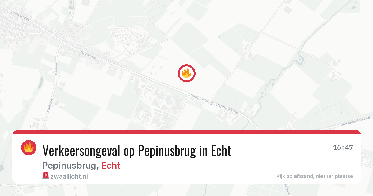Verkeersongeval op Pepinusbrug in Echt — 29 jan 2026
