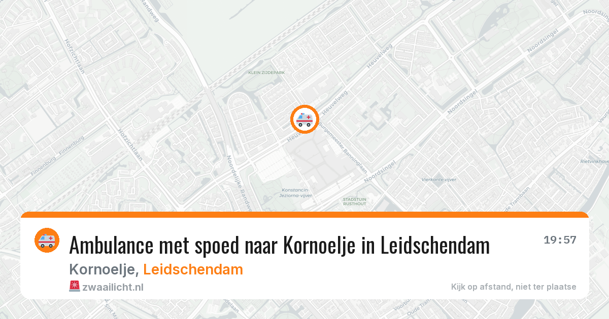 Ambulance met spoed naar Kornoelje in Leidschendam — 25 jun 2026