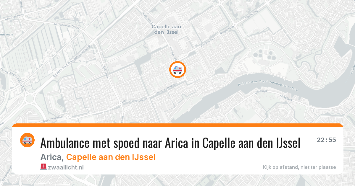 Ambulance met spoed naar Arica in Capelle aan den IJssel — 21 jun 2026
