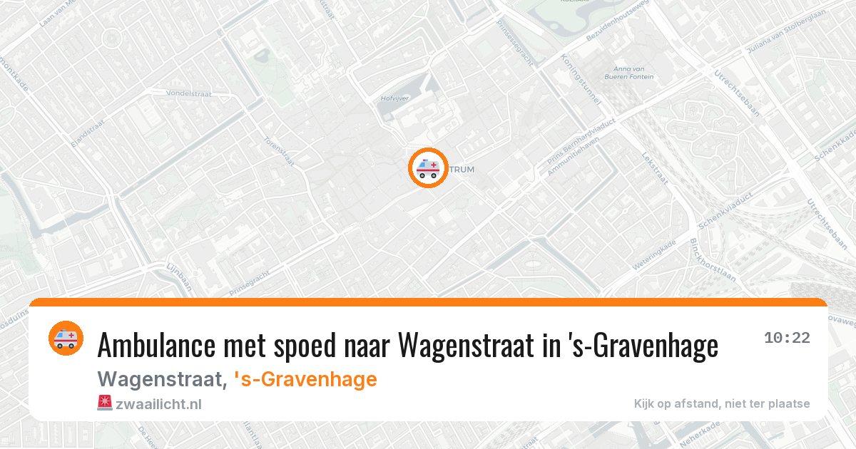 Ambulance met spoed naar Wagenstraat in 's-Gravenhage — 30 jan 2026