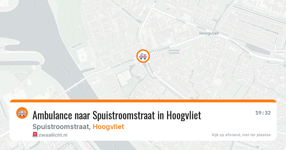 Ambulance naar Spuistroomstraat in Hoogvliet — 14 jul 2026