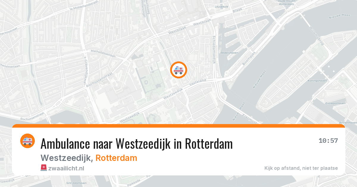 Ambulance naar Westzeedijk in Rotterdam — 7 apr 2026